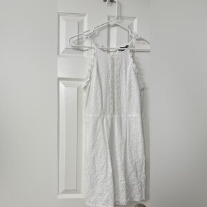 Crystal Doll White Lace Mini Dress